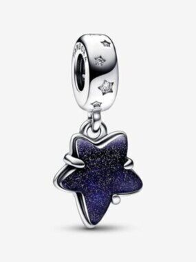 ✅NWT Pandora Celestial Galaxy Star Murano Dangle Charm